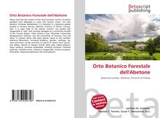 Buchcover von Orto Botanico Forestale dell'Abetone
