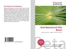 Buchcover von Orto Botanico di Villa Beuca