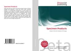 Buchcover von Specimen Products