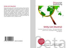 Capa do livro de Unity List (Austria) 
