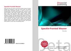 Capa do livro de Speckle-Fronted Weaver 