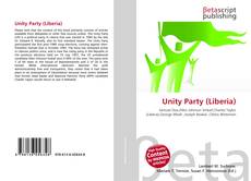 Buchcover von Unity Party (Liberia)