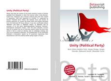 Buchcover von Unity (Political Party)