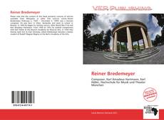 Couverture de Reiner Bredemeyer