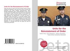 Copertina di Units for the Reinstatement of Order