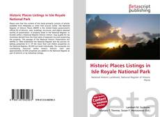 Couverture de Historic Places Listings in Isle Royale National Park