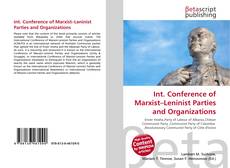 Обложка Int. Conference of Marxist–Leninist Parties and Organizations