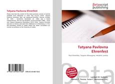 Обложка Tatyana Pavlovna Ehrenfest
