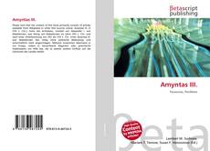 Couverture de Amyntas III.