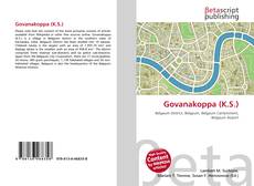 Couverture de Govanakoppa (K.S.)