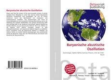 Capa do livro de Baryonische akustische Oszillation 