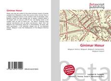 Capa do livro de Ginimar Hosur 