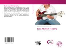 Bookcover of Carin Malmlöf-Forssling