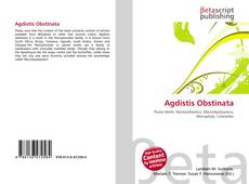 Buchcover von Agdistis Obstinata