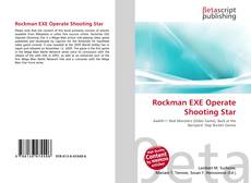 Buchcover von Rockman EXE Operate Shooting Star