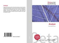 Bookcover of Analyse