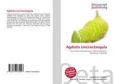 Couverture de Agdistis Uncirectangula