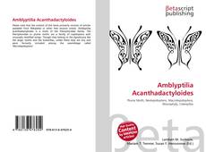 Buchcover von Amblyptilia Acanthadactyloides