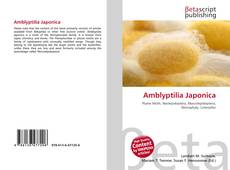 Couverture de Amblyptilia Japonica