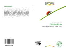 Capa do livro de Cleptophasia 