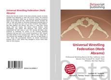 Universal Wrestling Federation (Herb Abrams)的封面