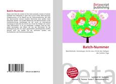 Buchcover von Batch-Nummer
