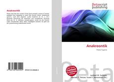 Couverture de Anakreontik