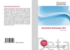 Couverture de Anarchist Exclusion Act