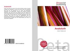 Couverture de Anakoluth