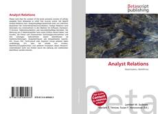 Couverture de Analyst Relations