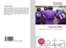 Couverture de Taurean Allen