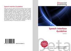 Capa do livro de Speech Interface Guideline 