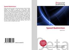 Copertina di Speed Badminton