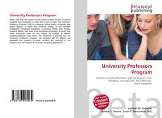 Copertina di University Professors Program