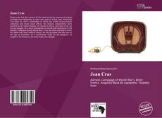 Portada del libro de Jean Cras