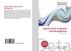 Capa do livro de Speed Limits in Bosnia and Herzegovina 