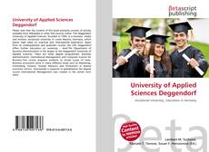 Portada del libro de University of Applied Sciences Deggendorf
