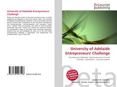 Portada del libro de University of Adelaide Entrepreneurs' Challenge