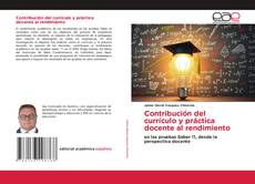 Buchcover von Contribución del currículo y práctica docente al rendimiento