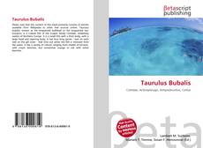 Capa do livro de Taurulus Bubalis 