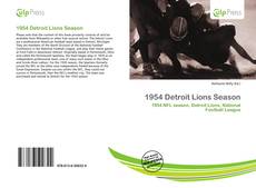 Bookcover of 1954 Detroit Lions Season