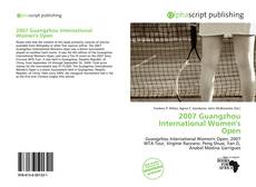 Bookcover of 2007 Guangzhou International Women's Open