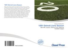 1981 Detroit Lions Season kitap kapağı