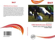 1982 Detroit Lions Season kitap kapağı