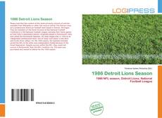 Capa do livro de 1986 Detroit Lions Season 