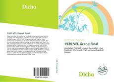 Couverture de 1920 VFL Grand Final