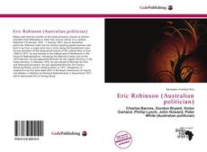 Capa do livro de Eric Robinson (Australian politician) 