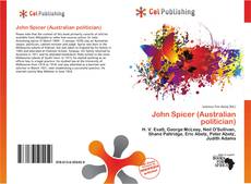 Buchcover von John Spicer (Australian politician)