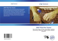 Capa do livro de 2007 Pilot Pen Tennis 