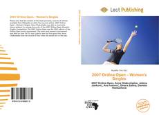 Bookcover of 2007 Ordina Open – Women's Singles